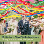 Confetti Poppers, 20Pack Plastic No Mess Streamers, Party Poppers for Birthday,Wedding,Celebrations,Graduation Party (Colorful, 20 Pack)
