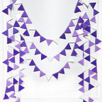 Purple Party Decorations Ombre Lavender Felt Hanging Triangle Mini Bunting Pennant Banner Flag for Birthday Wedding Baby Shower Bridal Shower Engagement Lilac Violet Party Classroom Nursery Decor