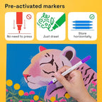 ARTISTRO Vibrant Acrylic Paint Markers for Rock, Fabric, Glass, Wood, Paper, Ceramic, Canvas & More - 72 Dual-Tip Paint Pens (Dot & Fine) - Quick Dry, Teacher Classrooms Must Have, Drawing Markers