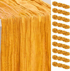 10 Pack Gold Cheesecloth Table Runner 35x120 Inch 10Ft Rustic Gauze Cheese Cloth Table Runner Sheer Cheesecloth Table Runners for Wedding Party Bridal Shower Decoration