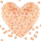 1000Pieces Rose Petals, Artificial Flower Petals Fake Rose Petals for Romantic Night,Wedding,Proposal Anniversary Flower Decorations(Flesh Pink)
