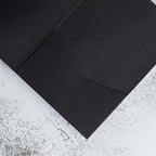20 PCS Black Tri-fold Laser Cut Wedding Invitation Pockets for 5x7 Wedding Cards Bridal Shower Engagement Quinceanera Invitation