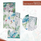 Maison d' Hermine Table Runner 100% Cotton Double Layer Table Runners 108 inches Long Decorative for Kitchen Dining Party Baby Shower Wedding Bridal Shower Spring Summer (Tropiques, 14.50" x 108")