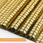 SquarePie Disco Table Runner Mirror Glitter Black and Gold Sequin Runner for 70s 80s Disco Dance Bachelorette Party Supplies Table Decorations (12x108 Inches ,2 Pack)