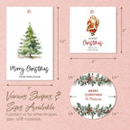 Custom Gift Tags - Personalized Hang Tags for Christmas Presents, Custom Christmas Tags