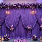 30ftx10ft Purple Backdrop Curtains for Party Background, Wrinkle Free Purple Photo Backdrop Drapes 6 Panels Back Drop Cloth for Wedding Birthday Photography Baby Shower Decor