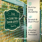 Personalized Aluminum Outdoor Metal Signs, Custom Green 14x10 Driveway Sign, Waterproof USA Made