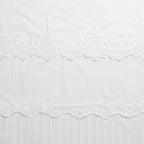 VISIONTEX White Sheer Voile Curtains, Decorative White Embossed European Rod Pocket Window Drapes for Home Kitchen, Living Room and Bedroom 54 x 72 Inch, Set of 2 Curtain Panels