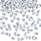 10000 Clear Wedding Table Scatter Confetti Crystals Acrylic Diamonds Rhinestones for Table Centerpiece Decorations Wedding Decorations Bridal Shower Decorations Vase Beads (Silver, 3 mm)