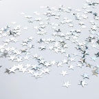 Confetti Star Metallic Foil Confetti Sprinkles for Wedding/Birthday/Festival Party Decorations 1.5OZ (Silver 10mm)