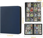 Trading Card Binder 16 Pocket, 1024 Pockets Card Binders, Card Collection Binder, Card Album Folder for MTG, TCG, Sports Cards, Game Cards (Dark Blue)