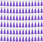 6P Purple Foil Fringe Metallic Tassel Streamers Banner Tassel Garland for Parade Floats, Bachelorette, Wedding, Birthday, Graduation, Christmas, Bridal/Baby Shower Party Decorations