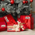 Personalized Christmas Stickers Custom Santa Claus Name Stickers Label for Gifts Box Package Envelope Seals Cards Christmas Gifts Tag for Family Kids A Sheet