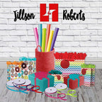 Jillson Roberts 6 Roll-Count All-Occasion Solid Color Gift Wrap Available in 10 Different Assortments, Perfectly Primary