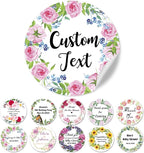 100 Pack Custom Stickers Personalized Labels for Business Logo Customized Vinyl Wedding Favors Birthday Baby Bridal Shower Make Your Own Decals