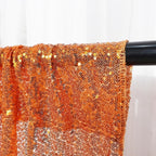 Poise3EHome 6FT x 8FT Orange Sequin Photography Backdrop Curtain for Halloween Party Decoration