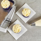Panificio 6 Ounce Cupcake Wrappers, 200 Scalloped Baking Cups - Oven-Ready, Greaseproof, Purple Paper Cupcake Liners, Disposable, For Birthdays, Baby Showers, Or Weddings - Restaurantware