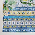 Maison d' Hermine Table Runner 100% Cotton Double Layer Table Runners 108 inches Long Decorative for Home Kitchen Dining Party Baby Shower Wedding Bridal Shower Spring Summer (Citrus, 14.50" x 108")