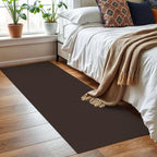 KOZYFLY Washable Runner Rug 2x6 Ft Runners for Hallways Non Slip Kitchen Runners Braided Cotton Entryway Runner Indoor, Carpet for Hallway Kitchen Entryway Bedroom, Dark Coffee/Brown