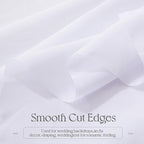 VACVELT Wedding Arch Draping Fabric - White Chiffon, 2 Panels Sheer Drapes, 30 Inch x 20ft Chiffon Backdrop Curtain, Outdoor Sheer Drapery for Ceremony Party Ceiling