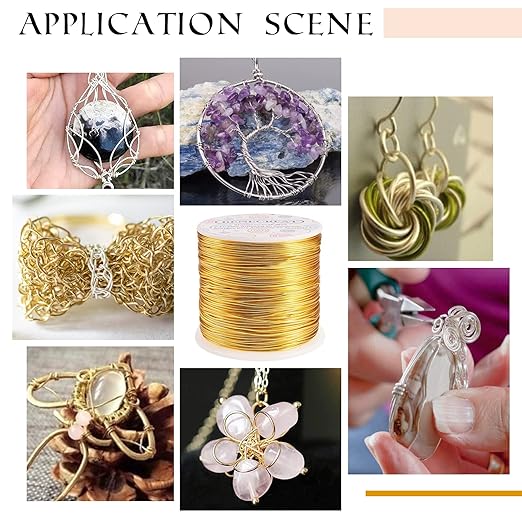 BENECREAT 12 Gauge Aluminum Craft Wire 100FT Anodized Purple Flexible Craft Wire for Halloween Craft Making, Jewelry Making and Floral Arrangements