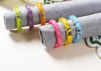 Napkin Rings Set of 12 - Epoxy Resin Napkin Holder Cuffs for Dinner Table Décor - Farmhouse Modern Serviette Rings for Weddings, Parties, Receptions, Banquets, Daily Use (Pastel) - CLEENTABLE