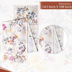 Maison d' Hermine Table Runner 100% Cotton Single Layer Table Runners 108 inches Long for Thanksgiving Christmas Decorations Home Kitchen Dining Party Wedding (Equinoxe - Beige, 14.5" x 108")