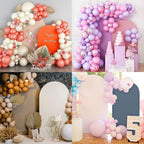 Wedding Arch Cover 6FT Arch Backdrop Cover Spandex Fitted Arch Cover for Round Top Chiara Backdrop Stand Covers for Wedding Birthday Party Baby Shower Banquet Ceremony Decoration