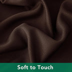 Biscaynebay Textured Fabric Square Tablecloth 60x60 Inch, Brown Water Resistant Table Cloth Small Card Folding Table Covers Linen for Dining, Kitchen, Wedding and Parties etc. Machine Washable