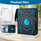 9 Pocket Card Binder for MTG/YGO/PTCG/Game Cards, Holds 900 Cards,Premium Card Collector Book for TCG Players,Toys Gifts for Kids(Blue)