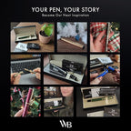 Wordsworth & Black Primori Fountain Pen Set [Black Gold]; Extra Fine Nib, Gift Case, 24 Ink Cartridges, Refill Converter, Manual; Journaling, Calligraphy, Smooth Writing Pens; Left and Right Handed