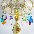 H&D HYALINE & DORA 3Inch Crystal Suncatcher Bauhinia Prisms Pendants 10Pcs Chandelier Crystals Replacement Hanging Sun Catcher Beads for DIY Arts Crafts Decor (Purple)
