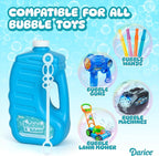 Darice Bubble Solution 4 Pack (256oz) Refill for Bubble Machines & Blowers - Easter, Weddings, Birthdays, Outdoor - 8 Big Bubble Wands Included - Non-Toxic Safe for Toddlers & Kids