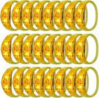 100 Pcs LED Bracelets Sound Activated with Flashing LED Strobe Music Control Light Up Bracelets for Rave, Game Prizes, Birthday Party Favor,Valentine's Day gift