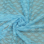 MDS Pack of 15 Wedding 12 x 108 inches Lace Table Runner for Wedding, Decorations for Birthday Parties, Banquets, Graduations, Engagements, and Runners fit Rectangle, Round Table- Turquoise