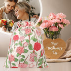 Drawstring Gift Bags,Extra Large 24"x 20" | Premium Canvas Storage Bags | Reusable Fabric | Perfect for Baby Showers,Birthday Parties | Rosy
