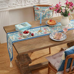 patdrea Linen Leopard Animal Table Runner Farmhouse for Home Kitchen Dining Decor Parties Family Dinners Christmas 12"x 71"