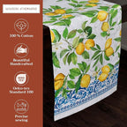 Maison d' Hermine Table Runner 100% Cotton Single Layer Table Runners 72 inches Long Decorative for Home Kitchen Dining Party Baby Shower Wedding Bridal Shower Spring Summer (Cedrat, 14.50" x 72")