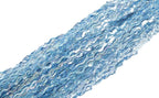 4 Pack Wavy Blue Tinsel Backdrop Streamers Party Decorations 3.3x6.6 Feet | Foil Fringe Curtain Ocean Themed | Blue Birthday Decorations