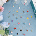 Wine Glass Charms Wine Charms for Stem Glasses Glass Markers Identifiers Tags for Christmas Tasting Party Favors Decorations