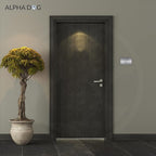 ALPHA DOG ADA SIGNS Custom ADA Compliant Braille Sign, 6"x9" Room Identification Plaque, Tactile Text, Raised Letters, Personalized 4-Line, Indoor/Outdoor, USA-Made (Brushed Stainless)