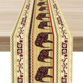 Boho Elephant Table Runner, Vintage Tribal Traditional Bohemian African Animals Ethnic Folk Table Center Decor for Home Kitchen Dining Patio Holiday Party Indoor Table Decorations, 13"x72" Inch