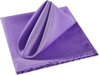 Cloth Napkins 20x20 inch Washable Polyester Dinner Napkins Soft Table Napkins for Wedding Party Dining Banquet(Purple,100PCS)