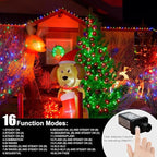 LAMPHOME 33ft Christmas Decorative Mini Lights, 100 LED Transparent Wire Fairy Starry String Lights Plug in, 16 Lighting Modes, for Indoor Outdoor Xmas Tree Wedding Party Decoration (Red+Green)