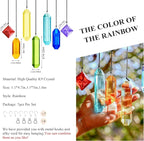 HDCRYSTALGIFTS 7pcs Prisms Crystal Suncatchers for Windows Hanging Rainbow Maker Sun Catchers with Crystals Indoor Outdoor Home Garden Decor