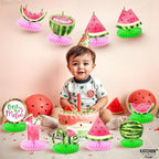 KatchOn, One In A Melon Centerpieces – Pack of 9 | One in a Melon Party Decorations | Watermelon Birthday Decorations, Watermelon Centerpieces for Tables for Birthday, Baby Shower, Summer Party Decor