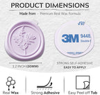 Wax Seal Stickers (60 Pcs, 3 Designs in 1 Pack) Premium Envelope Seal Stickers for Wedding Invitation Envelopes, Adhesive Wax Seals, Perfect for Seating Chart, Gift Wrapping
