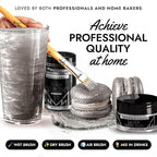 MONÉGASQUE Silver Edible Glitter for Drinks 15g – Edible Glitter for Cakes & Cocktails - Halloween Drink Decorations Shimmer - Silver Luster Dust for Cocktail, Cake Decorating, Food Decorations Spray