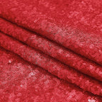 Sugargirl Red Sequin Backdrop Curtain 4 Panels 2FTx8FT Glitter Red Background Drapes Sparkle Photography Backdrop for Party Wedding Birthday Wall Decoration