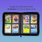 4 Pockets Premium Card Binder 160 Cards Trading Card Binders No Ring Card Storage Display Album(4 Pocket 160 Card Slot,Black)